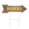 Signmission Winery Arrow Yard Sign Funny Home Decor 36in Wide C-ARROW12-DS-999544 - alternate 1